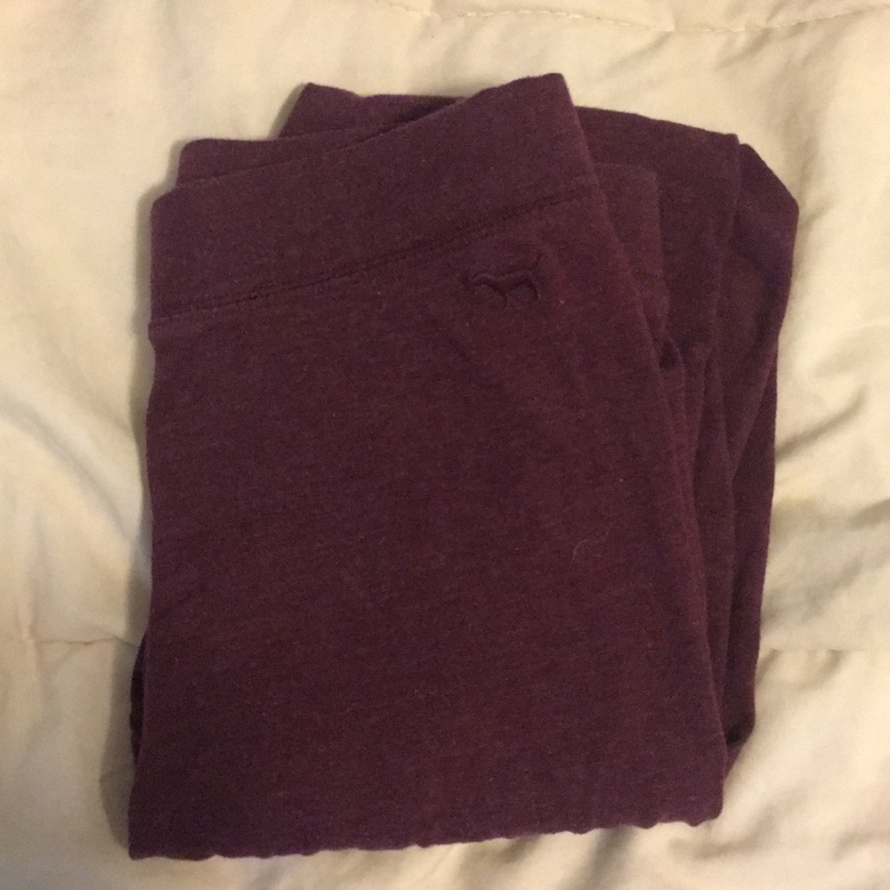 Maroon Victoria’s Secret Pink Leggings